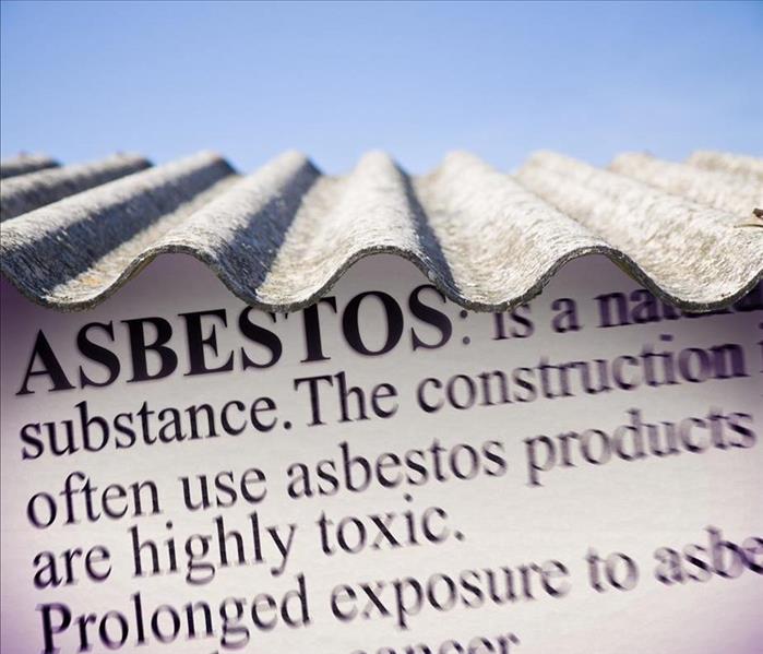 Asbestos information graphic